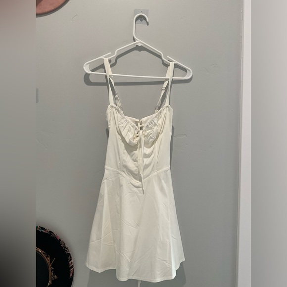 White Flowy Summer Dress - Picture 1 of 2